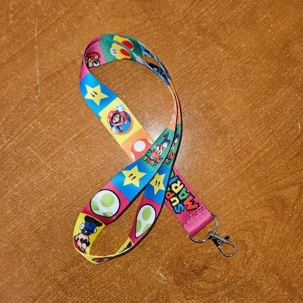 Super Mario Lanyard Power Up Your Daily Organization